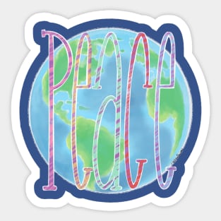 A Peaceful World Sticker